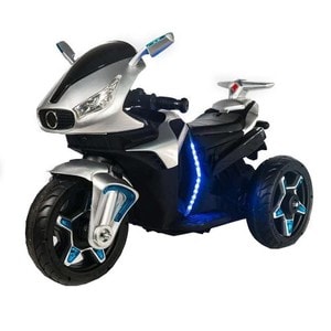 Motocicleta electrica copii NOVOKIDS Shadow Motor, 2-6 ani, 12V, 6 km/h, gri