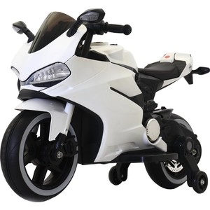 Motocicleta electrica copii NOVOKIDS Napoleon Premium Motor, 3-7 ani, 12V, 6 km/h, alb