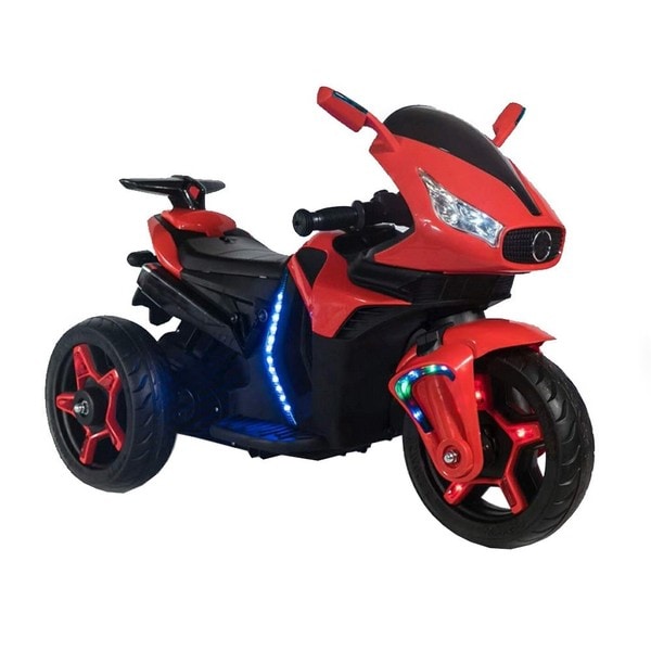 Motocicleta electrica copii NOVOKIDS Shadow Motor, 2-6 ani, 12V, 6 km/h, rosu