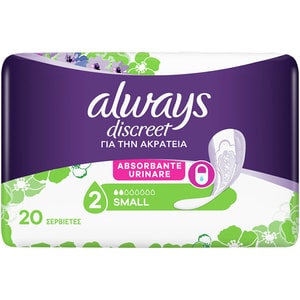 Absorbante incontinenta ALWAYS Discreet Pads Small, 20 buc
