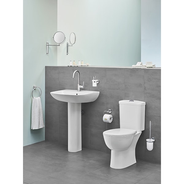 Set perie toaleta GROHE Bau Cosmopolitan 40463001, crom-transparent