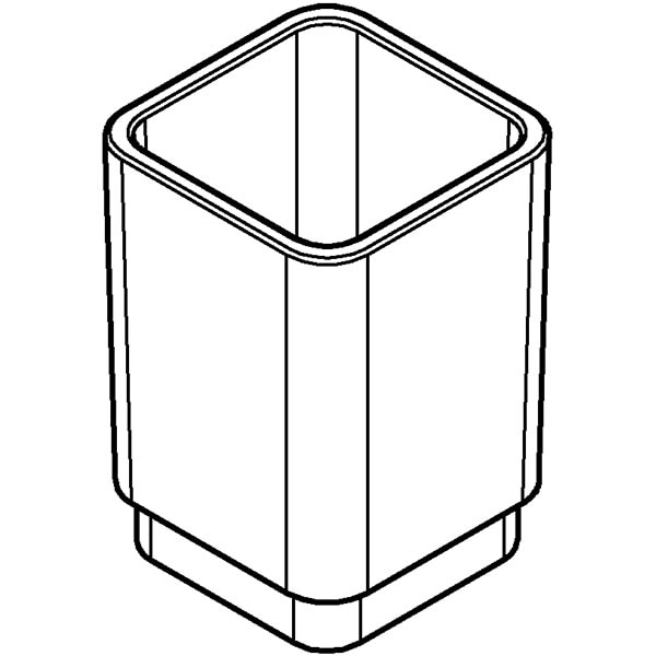 Pahar baie GROHE Selection Cube 40783000, transparent