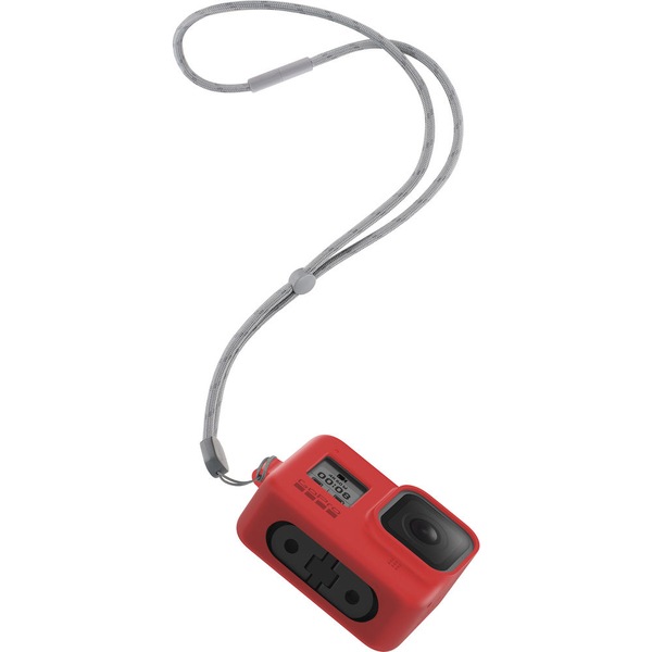 Husa de silicon + Snur reglabil pentru HERO 8 GOPRO AJSST-008, rosu