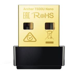 Adaptor nano USB Wireless TP-LINK Archer T600U Nano, Dual-Band 200 + 433 Mbps, negru
