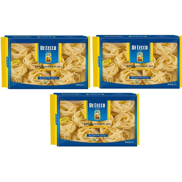slap I want Systematically Paste Nidi Semola Fettuccine DE CECCO, 500g, 3 bucati