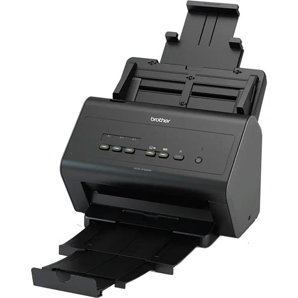 Scanner Brother ADS-2400N, A4, USB, Retea, negru