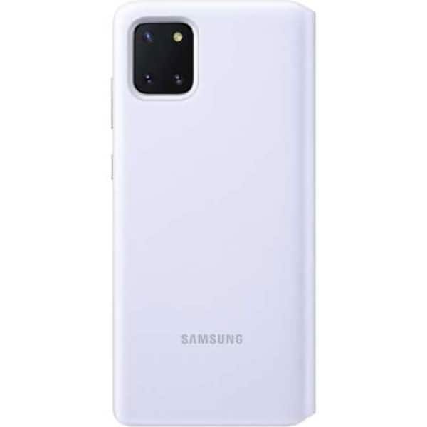 Husa S View Wallet pentru SAMSUNG Galaxy Note 10 Lite, EF-EN770PWEGEU, alb