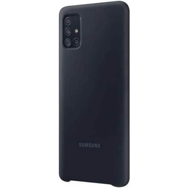 Husa telefon SAMSUNG pentru Galaxy A71, EF-PA715TBEGEU, silicon, negru