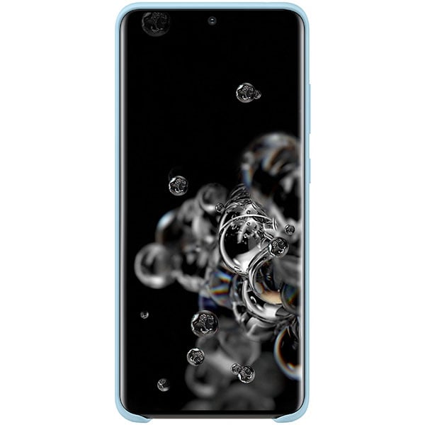 Husa telefon SAMSUNG pentru Galaxy S20 Ultra, EF-PG988TLEGEU, silicon, albastru deschis
