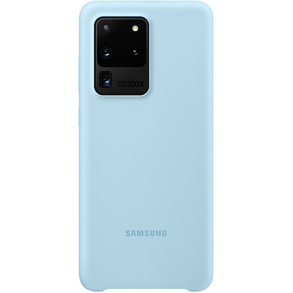 Husa telefon SAMSUNG pentru Galaxy S20 Ultra, EF-PG988TLEGEU, silicon, albastru deschis