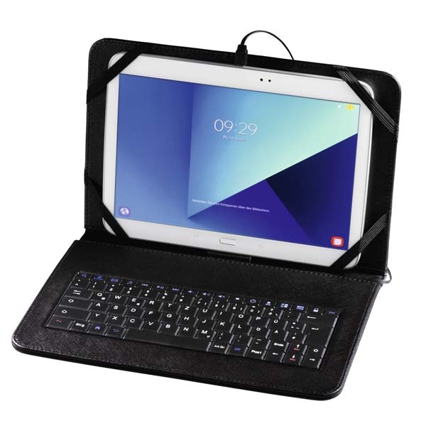 Husa Flip Cover cu tastatura pentru tableta 10.1", HAMA U8182501, Negru