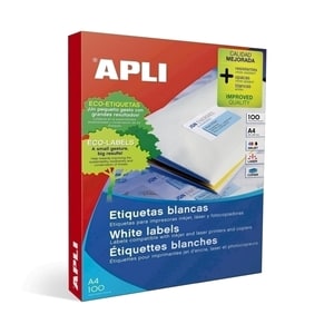 Etichete autoadezive APLI, A4, 210 x 297 mm, 100 bucati, 100 coli/top