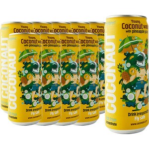 Apa plata cu aroma de cocos si ananas QUEST FOOD Young Coconut Water & Pineapple Juice bax 0.32L x 12 doze