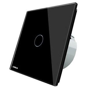 Intrerupator smart simplu LIVOLO VL-C701SZ-12, Wi-Fi, Touch, negru