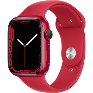APPLE Watch Series 7, GPS, 45mm (PRODUCT)RED Aluminium Case, (PRODUCT)RED Sport Band 