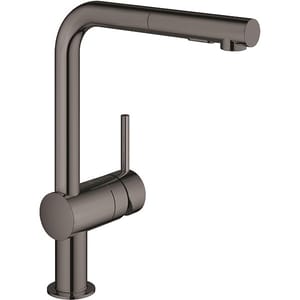 Baterie bucatarie GROHE Minta 30274A00, dus extractibil, metal, negru