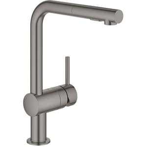 Baterie bucatarie GROHE Minta 30274AL0, dus extractibil, metal, antracit