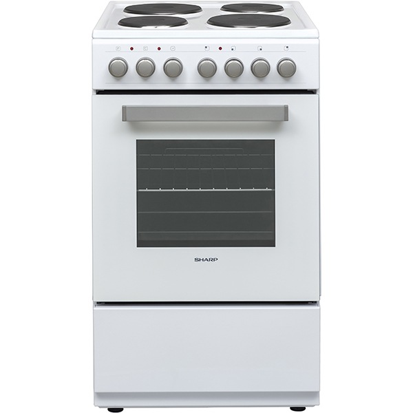 Aragaz Sharp Kf 56fhmm15wl Ch 4 Arzatoare Electric L 50 Cm Alb