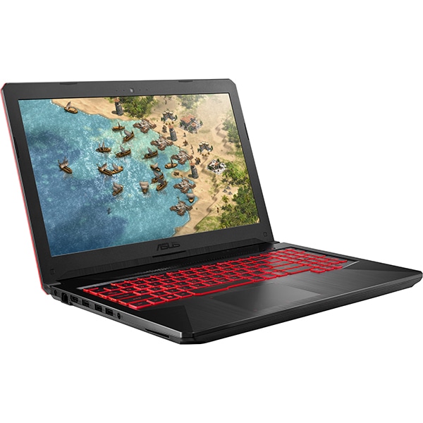 Laptop Gaming ASUS FX504GE-EN150, Intel Core i7-8750H pana la 4.1GHz, 15.6" Full HD, 16GB, HDD 1TB + SSD 128GB, NVIDIA GeForce GTX 1050 Ti 4GB, Free Dos
