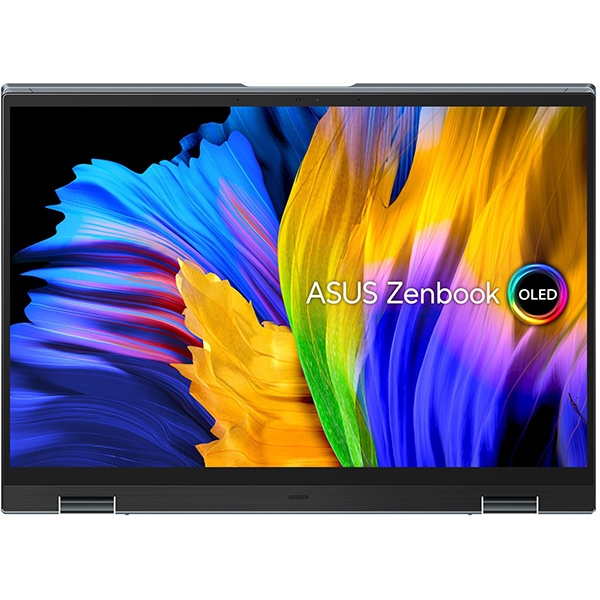 Laptop 2 in 1 ASUS Zenbook 14 Flip OLED UP5401EA-KN107X, Intel Core i7-1165G7 pana la 4.7Ghz, 14" 2.8K Touch, 16GB, SSD 512GB, Intel Iris Xe, Windows 11 Pro, gri