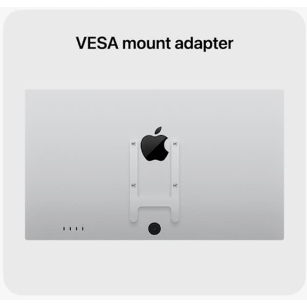 Monitor APPLE Studio Display mmyq3rc/a, 27" 5K Retina, WebCam 12MP, Standard Glass, VESA Mount Adapter (Stand not included), argintiu