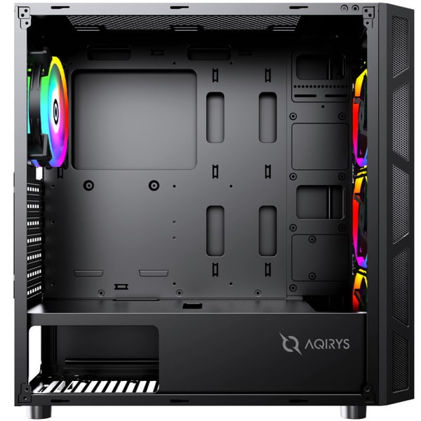 Carcasa PC AQIRYS Arcturus ARGB, USB 3.0, fara sursa, negru