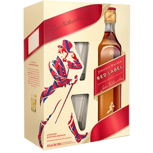 Whisky Johnnie Walker Red Label, 0.7L + 2 pahare