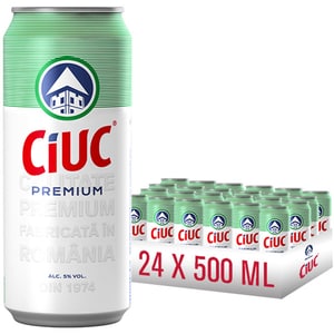 Bere blonda CIUC Premium bax 0.5L x 24 cutii