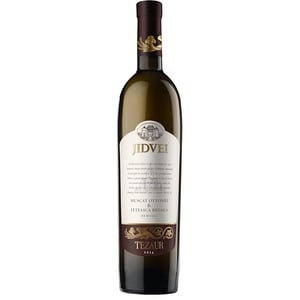 Vin alb sec Jidvei Tezaur Muscat Ottonel si Feteasca Regala 2022, 0.75L, bax 6 sticle