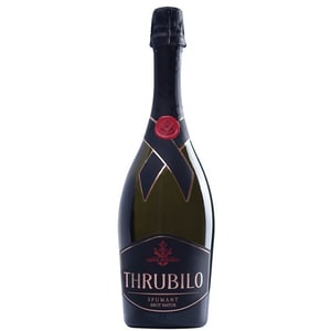 Vin spumant alb Crama Hermeziu Thrubilo Brut Natur, 0.75L, bax 6 sticle