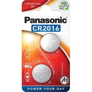 Baterii PANASONIC Lithium Coin CR-2016L, 2 bucati