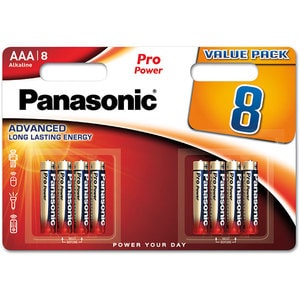 Baterii PANASONIC Pro Power Alkaline LR03/AAA, 8 bucati