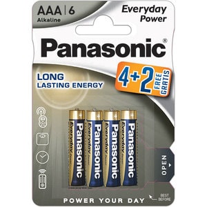 Baterii PANASONIC Everyday Power LR03/AAA, 4+2 bucati