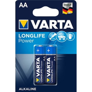 Baterii alcaline AA VARTA Longlife Power, 2 bucati