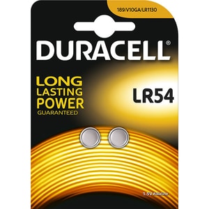 Baterii Alcaline DURACELL LR54, Long Lasting Power, 1.5V, 2 bucati