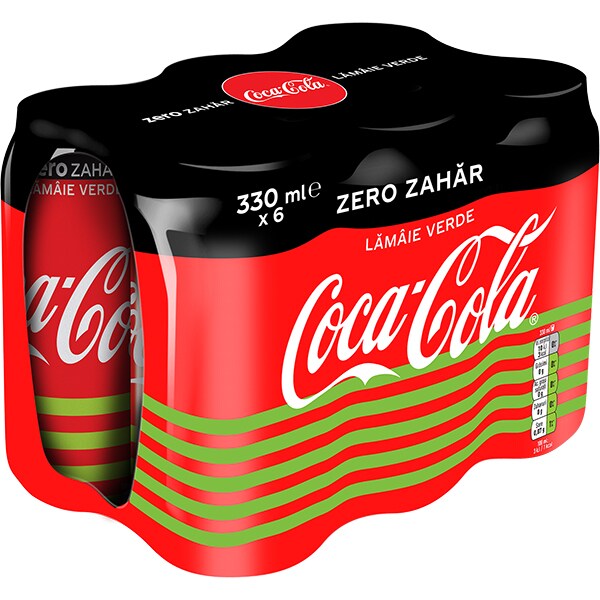 did not notice partner Shinkan Bautura racoritoare carbogazoasa COCA-COLA Lime, Zero Zahar bax 0.33l x 6  cutii