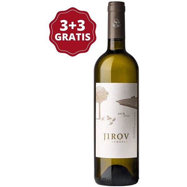 Vin alb sec Corcova Jirov, 0.75L, 3+3 sticle