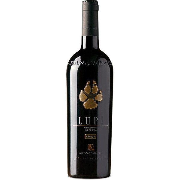 Vin rosu sec Gitana Winery Lupi 2017, 0.75L