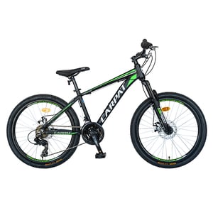 Bicicleta MTB CARPAT C2499A, 24", aluminiu, negru-verde