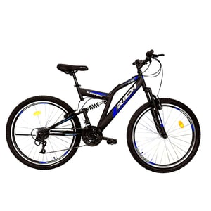 Bicicleta de munte RICH R2649A, 26", cadru otel, negru-albastru