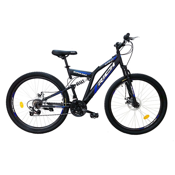 Fancy dress Related transfusion Bicicleta de munte RICH R2750D, 27.5", cadru otel, negru-albastru