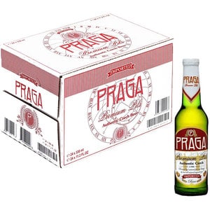 Bere blonda Praga Premium Pils bax 0.33L x 24 sticle