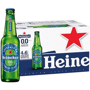 Bere blonda fara alcool Heineken bax 0.33L x 24 sticle
