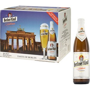 Bere blonda Berliner Kindl Pilsner bax 0.5L x 20 sticle