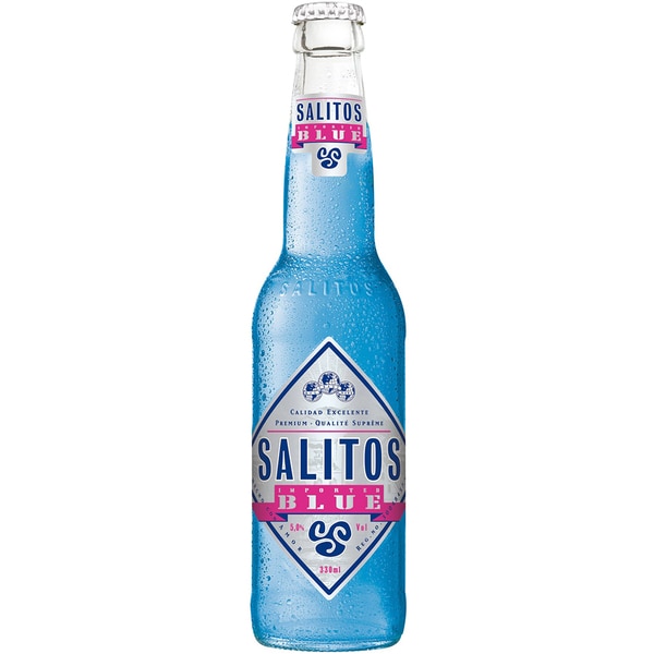 Bere cu arome Salitos Blue bax 0.33L x 24 sticle