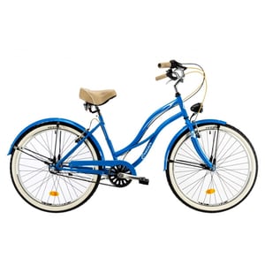Bicicleta de oras DHS 2832, 26", cadru otel, albastru