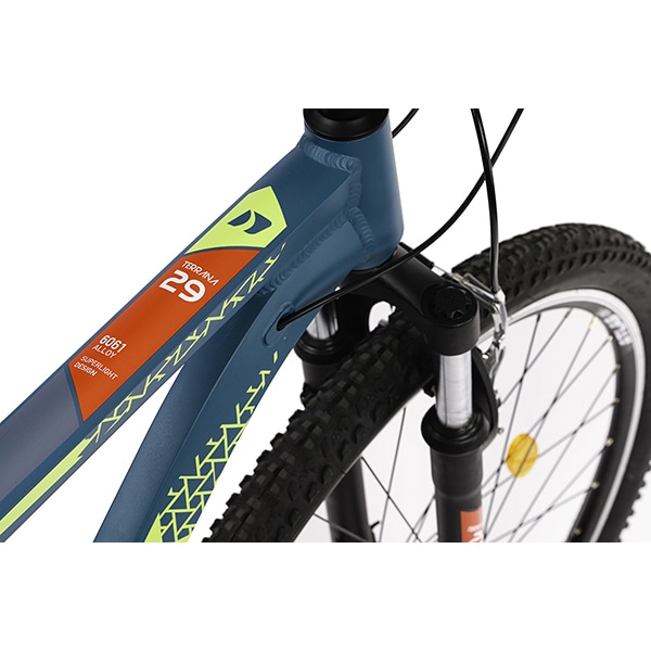 Bicicleta MTB DHS Terrana 2923, 29", cadru aluminiu, verde
