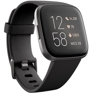 Smartwatch FITBIT Versa 2, Android/iOS, silicon, Black / Carbon Aluminum