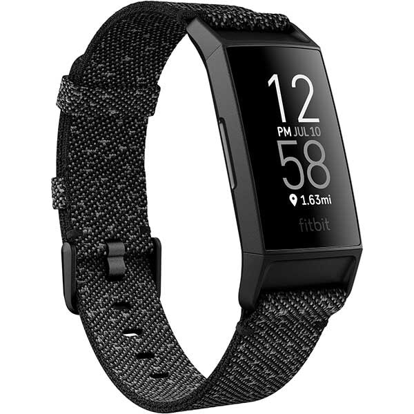 Bratara fitness FITBIT Charge 4, Android/iOS, Special Edition Granite Reflective Woven