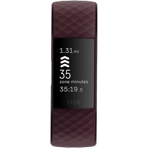 Bratara fitness FITBIT Charge 4, Android/iOS, Rosewood